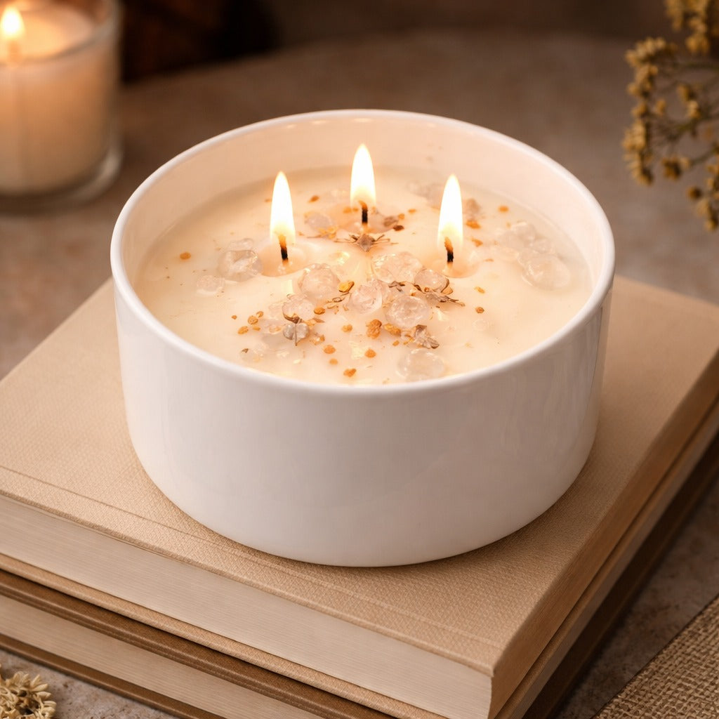 Triple-Wick Botanical Scented Candle
