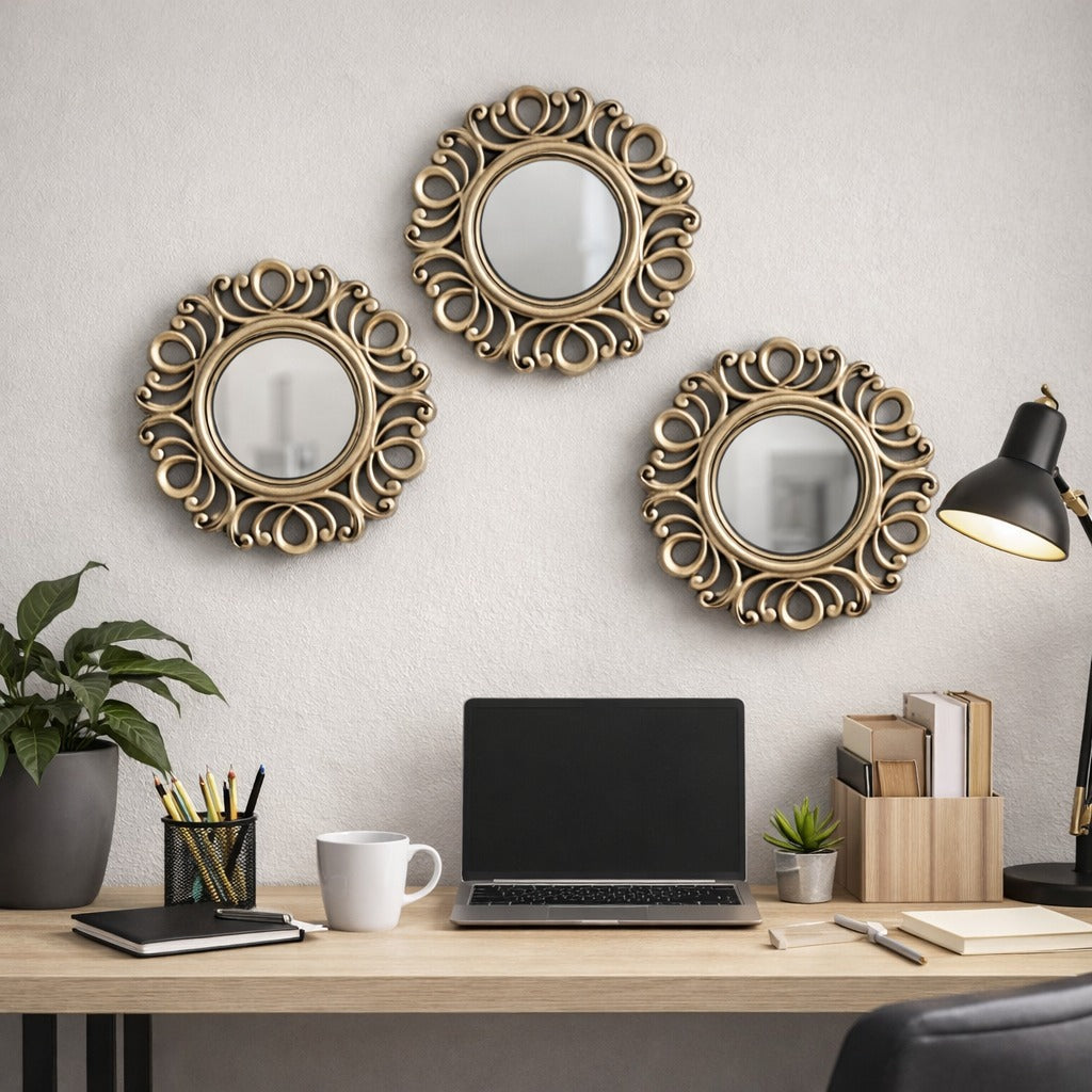 Royal Victoria Ornate Wall Mirror Set