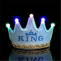 LED Luminous King Crown Cap Hat For Kids Birthday Party