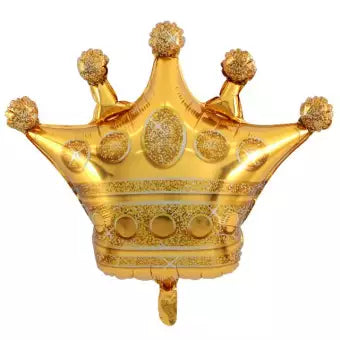 Gold Crown- Foil Helium Balloon