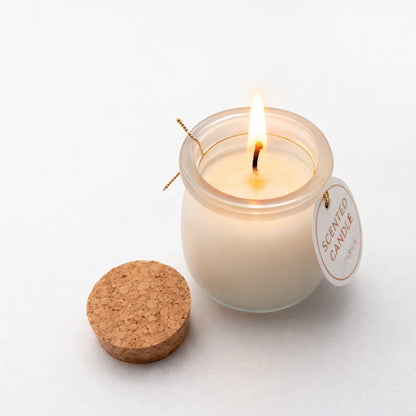 Hand-Poured Scented Soy Candles with Cork Lids (Coffee & Vanilla)