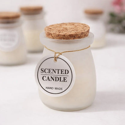 Hand-Poured Scented Soy Candles with Cork Lids (Coffee & Vanilla)
