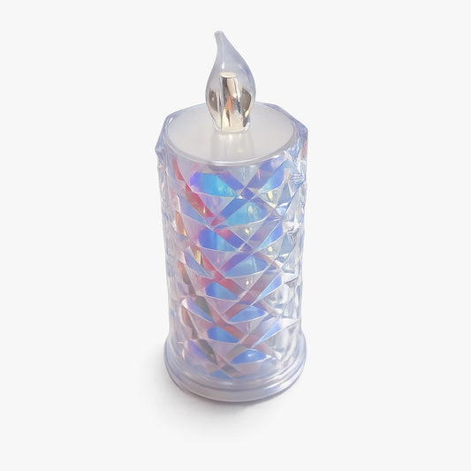 Lumina Crystal Diamond LED Flameless Candle Set – Warm Amber Glow