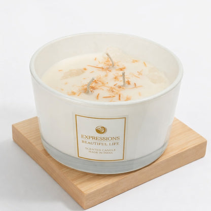 Triple-Wick Botanical Scented Candle