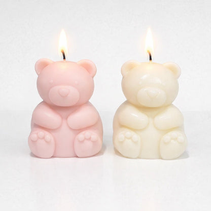 Teddy Love Scented Pillar Candles