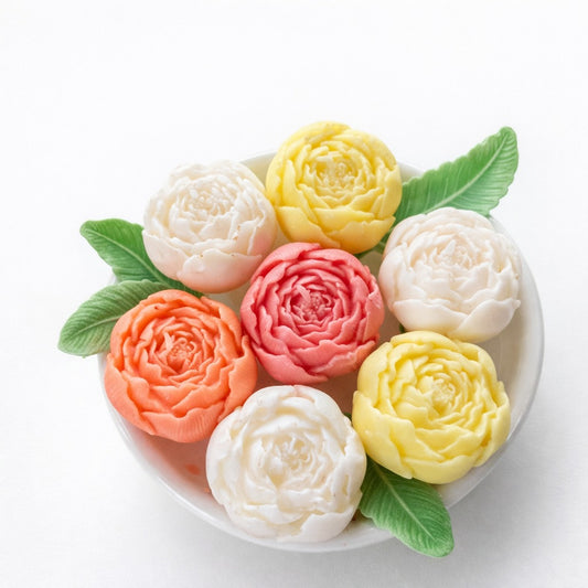 Gul-e-Noor Scented Peony Flower Candles