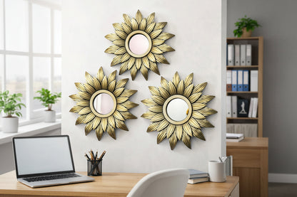 Gul-e-Zarrin Sunburst Wall Mirror Se