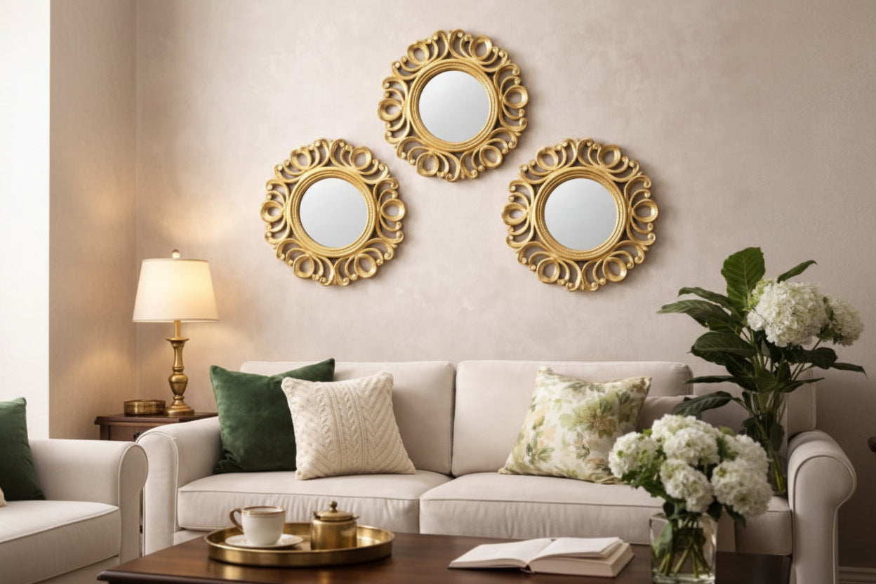 Royal Victoria Ornate Wall Mirror Set