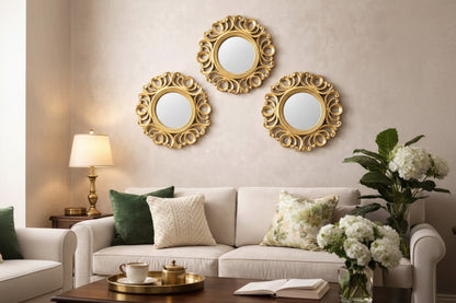 Royal Victoria Ornate Wall Mirror Set