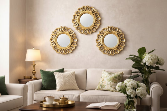 Royal Victoria Ornate Wall Mirror Set