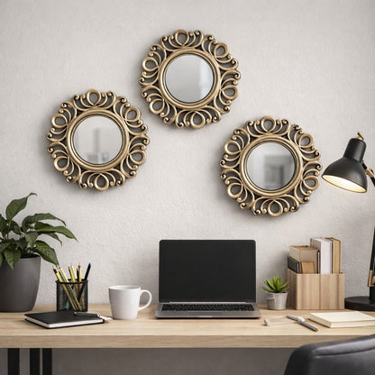 Royal Victoria Ornate Wall Mirror Set