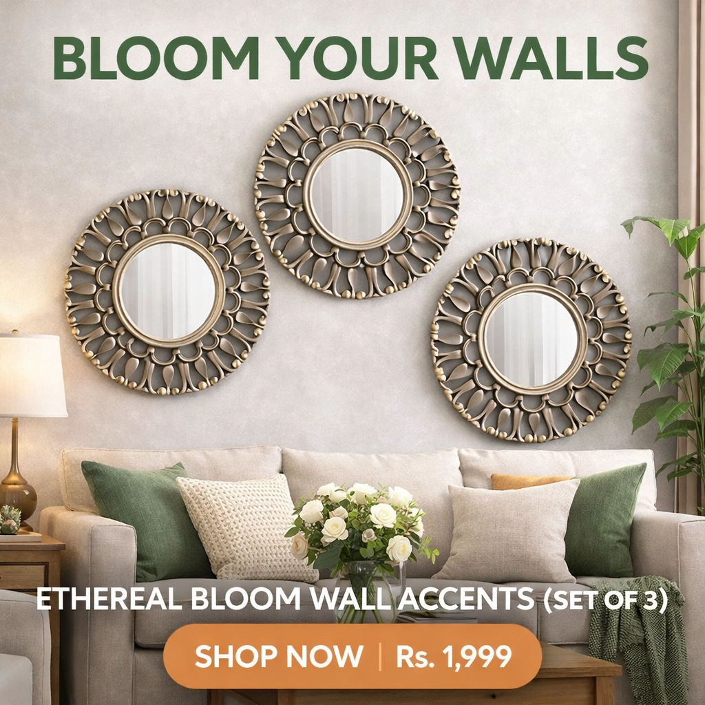 Ethereal Bloom Wall Accents (Set of 3)