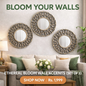 Ethereal Bloom Wall Accents (Set of 3)
