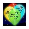 Led Ballons with Happy Birthday Printed